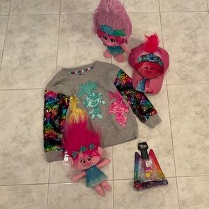 Dreamworks Trolls World Tour Sweatshirt size 4/5 /HAT/TOY/DOLLS